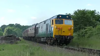 50035 getting away from Bewdley for Kidderminster   19 05 2024