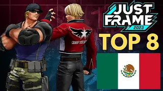 KOF TOP 8! (Zaga, Shadow X, SeisMX, Excelancer, Wero Asamiya, Kofero Honesto) JustFrame 2023 Tourney