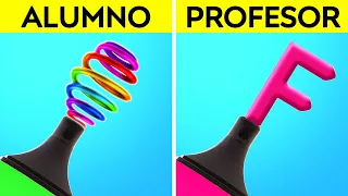 RETO DE ARTE PROFESOR VS ALUMNO VS DIRECTOR | ¿Quién gana? ¡Drawing Hacks by 123 GO! FOOD