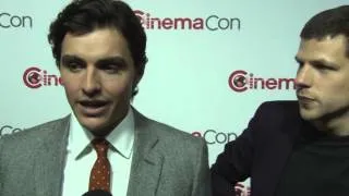 Now You See Me 2: Jesse Eisenberg & Dave Franco Exclusive CinemaCon Interview 2016 | ScreenSlam