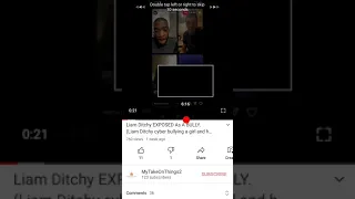 MR PAIN shuts down LIAM DITCHY after he try bully girl on his live. DITCHY REPLYS(in the comments)