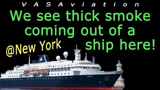 [RARE ATC] Citation witnesses SMOKE FROM A SHIP offshore JFK!