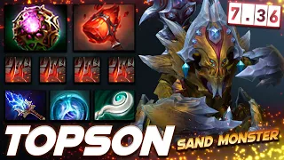 Topson Sand King 7.36 Sand Beast - Dota 2 Pro Gameplay [Watch & Learn]