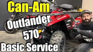 How To Change The Oil Can-Am Outlander 570 / MAX'S MOTO SHOP