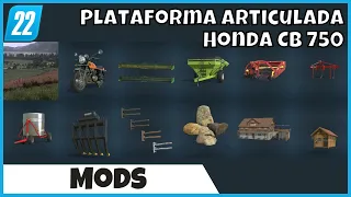 FS22 Mods | Plataforma Articulada BR, Honda CB 750,  Mapa e Pedras Dinâmicas no Farming Simulator 22