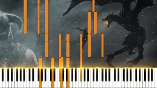 The Elder Scrolls V: Skyrim - Theme - Dragonborn Piano