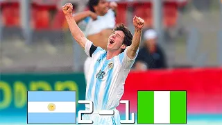 Argentina 2 - 1 Nigeria (Messi Masterclass) ● Final U-20 World Cup | Extended Highlights & Goals