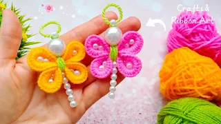 It's so Cute ☀️💖 Easy Dragonfly Making Idea with Yarn - You will Love It !! DIY Amazing Yarn Crafts