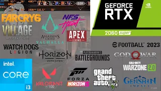 RTX 2060 Super Test in 14 Games 2023 Ft Core i3 12100