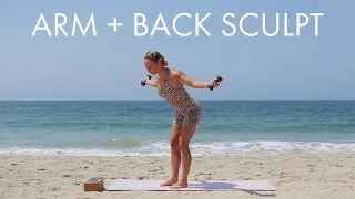 15 Min Arm + Back Barre Sculpt Workout | Stand Taller