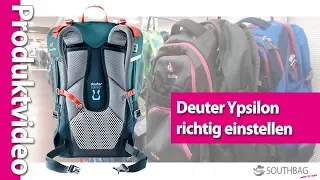 Deuter Schulrucksack Ypsilon - richtig am Rücken einstellen