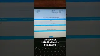 SSC CGL 2020 Final Marks. My scorecard       552.33/700 ❤️ #cgl #ssc #ssccgl