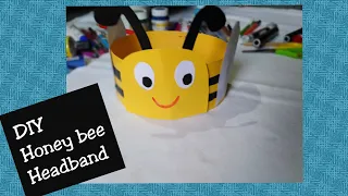 #Artandcraft #Headband #handmade | How to make honeybee headband | Headband | DIY Easy headband