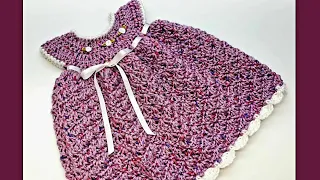 Easy Crochet Newborn Dress | Easy Crochet Baby Dress | Bag O Day Crochet Tutorial