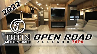 2022 Tiffin Open Road Allegro 34PA Motorhome.