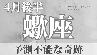 【蠍座】4月後半起こること～予測不能な奇跡が起きる～【恐ろしいほど当たるルノルマンカードリーディング＆アストロダイス】