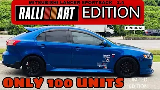 MITSUBISHI LANCER SPORTBACK RALLIART EDITION 100 UNIT sahaja ada di MALAYSIA sangat RARE #MIVEC