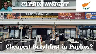 Breakfast at Paphos Seafront - Only €2.89!! - Oasen Restaurant, Cyprus.