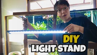 DIY AQUARIUM LIGHT STAND - CHEAP & EASY!
