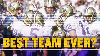 Don't forget 1991 Washington when debating the best college football team ever