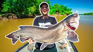 My FIRST TIME Bank Line Fishing for GIANT RIVER CATFISH!!!