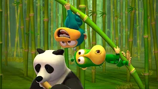 Alien Monkeys 👽Bamboo🐼 FOR KIDS | WOW CLUB