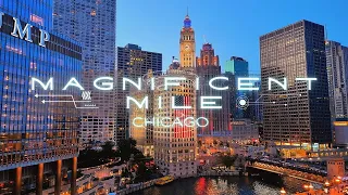 MAGNIFICENT MILE, CHICAGO STUNNING 4K DRONE!!!!!!