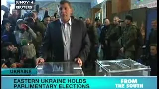 Elections held in East Ukraine Sunday