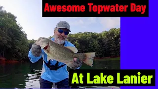 Awesome Topwater Day At Lake Lanier