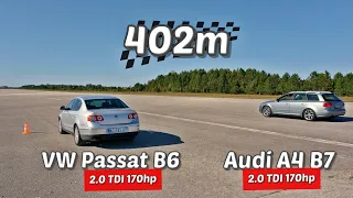 402m: VW Passat B6 vs Audi A4 B7