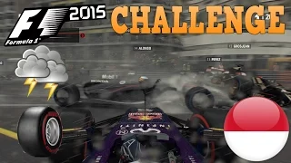 DRY TYRES, WET TRACK!!! F1 2015 Challenge