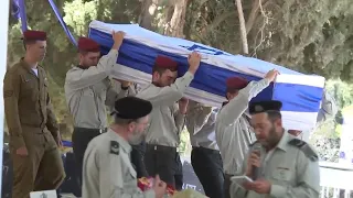 Funeral for one of 5 Israeli soldiers killed in northern Gaza