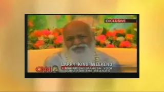 Maharishi Mahesh Yogi at Larry king live. 2002 (4 minutes excerpt)