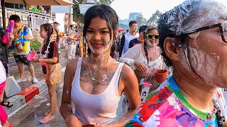 SONGKRAN IN PATTAYA THAILAND - FINAL DAY [BEACH ROAD AND SECOND ROAD] 2023