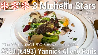 Yannick Alléno - 3 Michelin Star Alleno Paris au Pavillon The World Best 50 Fine Dining $520(€493)