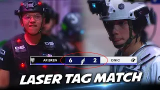 WTF!? 🤯 EVEN in LASER TAG AP.BREN WON AGAINST ONIC ESPORTS. . .