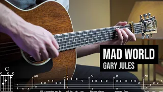 Mad World ⎥ Fingerstyle Guitar (tab tutorial)