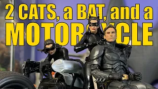 Batpod 2-Pack | Platinum Catwoman | Hong Kong Sky Dive Batman | Unmasked Bruce Wayne | DC Multiverse