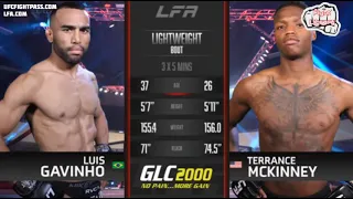 Toninho Gavinho vs Terrance McKinney | LFA 106 | 30.04.2021