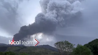 Etna, la nube eruttiva del 37esimo parossismo: le immagini velocizzate