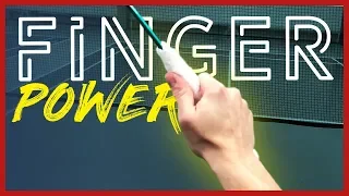 MUST learn FINGER POWER in badminton