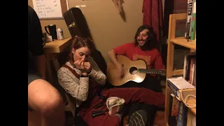 My girlfriend rips the harmonica