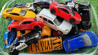 Random Diecast Model Cars in the Box With Real Car Sample