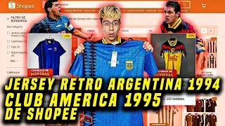 Unboxing! Compré Jerseys Retros de Argentina y Club América en Shopee (Playeras fútbol)