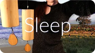ASMR Sleep Meditation 🌧 Koshi Chimes, Rain, Nature, Ear to Ear Gentle Sounds 🌊(Study, Work, Sleep)