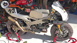 Ducati special - Desmodue engine in aluminium frame