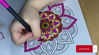 Colour me Happy - Mandala Episode 67 #mindfulness #wellness #happy #colouring