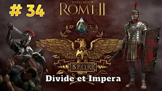 DIVIDE ET IMPERA campaña ROMA # 34  Total War Rome II ESP ⚔️ El Nacimiento de un Imperio 🦅