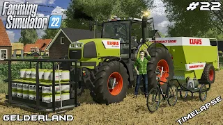 Baling STRAW with CLAAS QUADRANT 1200 | Animals on Gelderland | Farming Simulator 22 | Episode 22