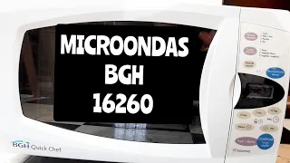 funcionamiento BASICO de microondas BGH 16260